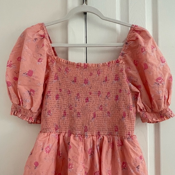 Love Shack Fancy x Target Simone Smocked Tiered Dress Cottage Prairie - Picture 4 of 7